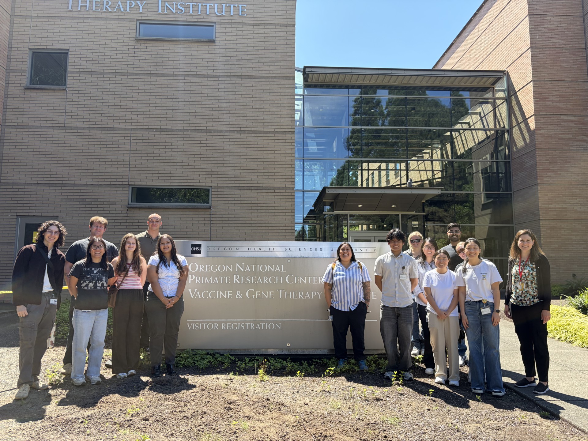 PSI students visiting the Oregon National Primate Research Center in 2026