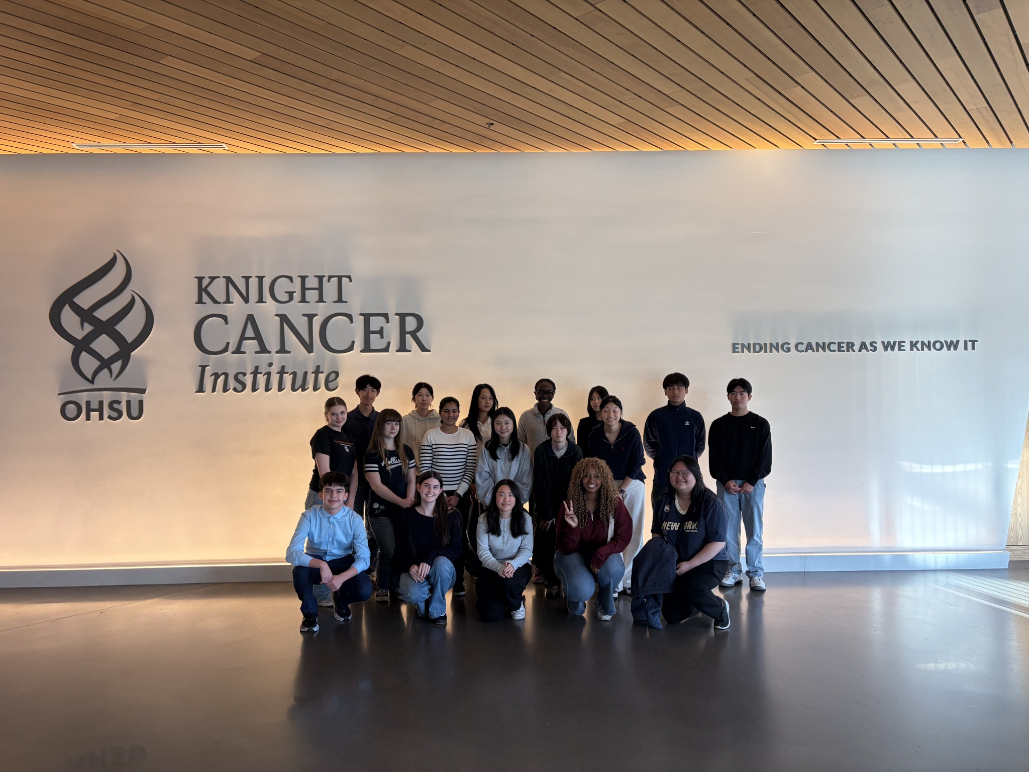 PSI students visiting the OHSU Knight Cancer Institute in 2026